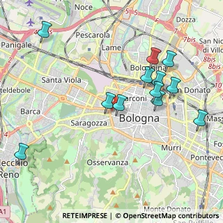 Mappa Via Santa Croce, 40122 Bologna BO, Italia (2.15417)