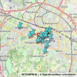 Mappa Via Santa Croce, 40122 Bologna BO, Italia (0.98)