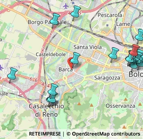 Mappa Piazza Clodoveo Bonazzi, 40133 Bologna BO, Italia (2.86632)