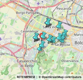 Mappa Piazza Clodoveo Bonazzi, 40133 Bologna BO, Italia (1.18059)