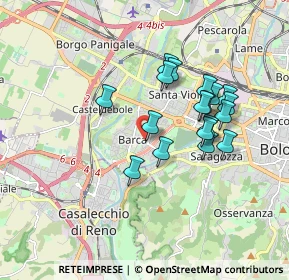Mappa Piazza Clodoveo Bonazzi, 40133 Bologna BO, Italia (1.57278)