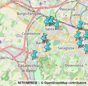Mappa Piazza Clodoveo Bonazzi, 40133 Bologna BO, Italia (2.13833)