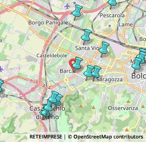 Mappa Piazza Clodoveo Bonazzi, 40133 Bologna BO, Italia (2.63412)