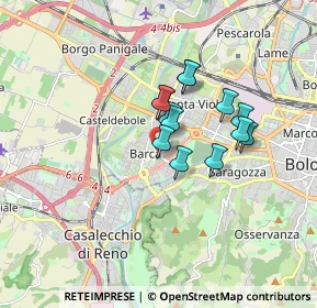 Mappa Piazza Clodoveo Bonazzi, 40133 Bologna BO, Italia (1.20769)