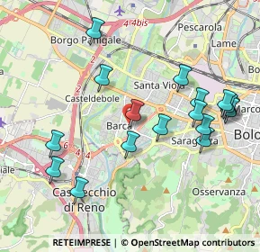 Mappa Piazza Clodoveo Bonazzi, 40133 Bologna BO, Italia (2.13118)