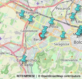 Mappa Piazza Clodoveo Bonazzi, 40133 Bologna BO, Italia (2.50083)
