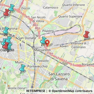 Mappa Via Larga, 40128 Bologna BO, Italia (3.67818)
