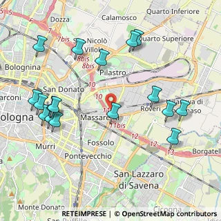 Mappa Via Larga, 40128 Bologna BO, Italia (2.41706)