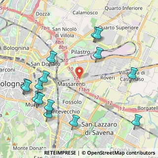 Mappa Via Larga, 40128 Bologna BO, Italia (2.63933)