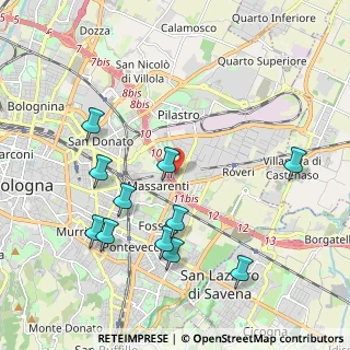 Mappa Via Larga, 40128 Bologna BO, Italia (2.21182)