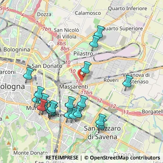 Mappa Via Larga, 40128 Bologna BO, Italia (2.361)