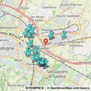 Mappa Via Larga, 40128 Bologna BO, Italia (1.847)