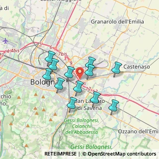 Mappa Via Larga, 40128 Bologna BO, Italia (2.94583)
