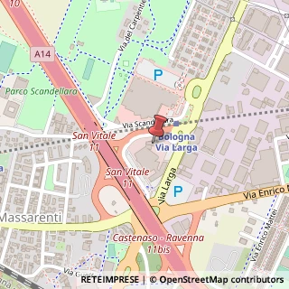 Mappa Via Larga, 8/A, 40138 Bologna, Bologna (Emilia Romagna)