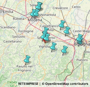 Mappa Via Cornadura, 41058 Vignola MO, Italia (14.95071)