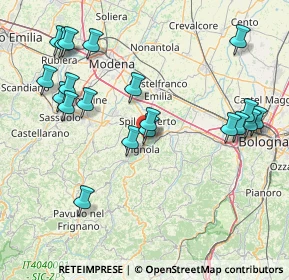 Mappa Via Cornadura, 41058 Vignola MO, Italia (18.102)