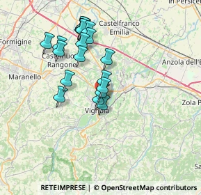Mappa Via Cornadura, 41058 Vignola MO, Italia (6.5935)