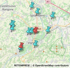 Mappa Via Cornadura, 41058 Vignola MO, Italia (3.85923)