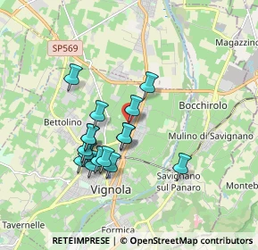 Mappa Via Cornadura, 41058 Vignola MO, Italia (1.53438)