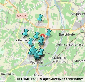 Mappa Via Cornadura, 41058 Vignola MO, Italia (1.4605)