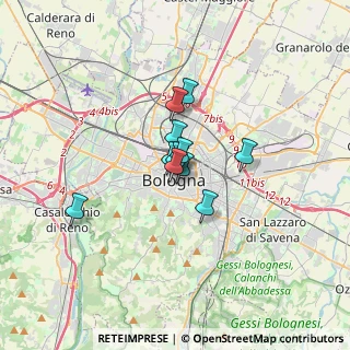 Mappa Via del Monte, 40126 Bologna BO, Italia (1.85182)
