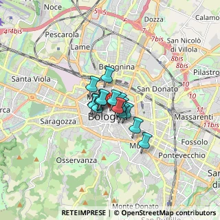 Mappa Via del Monte, 40126 Bologna BO, Italia (0.73625)