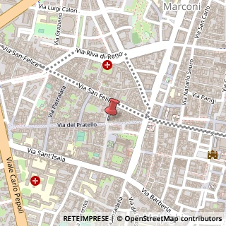 Mappa Via del Pratello, 21, 40122 Bologna, Bologna (Emilia Romagna)