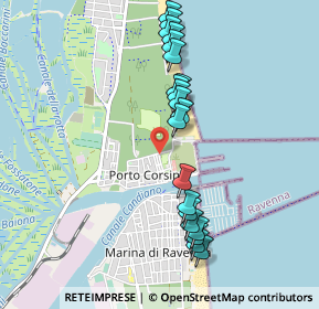 Mappa Via Giuseppe Guizzetti, 48123 Porto Corsini RA, Italia (0.9595)