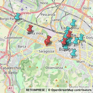 Mappa Via Nino Bixio Scota, 40124 Bologna BO, Italia (1.94211)