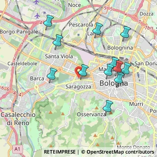Mappa Via Nino Bixio Scota, 40124 Bologna BO, Italia (2.10333)