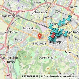 Mappa Via Nino Bixio Scota, 40124 Bologna BO, Italia (1.91688)