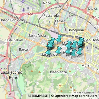 Mappa Via Nino Bixio Scota, 40124 Bologna BO, Italia (1.6425)