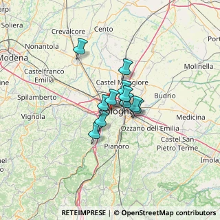 Mappa Via Nino Bixio Scota, 40124 Bologna BO, Italia (7.36)