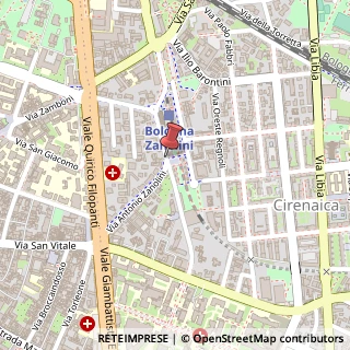 Mappa Via Antonio Zanolini, 36, 40126 Bologna, Bologna (Emilia Romagna)