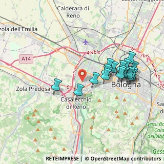 Mappa Via Volfango Amedeo Mozart, 40133 Bologna BO, Italia (3.74611)