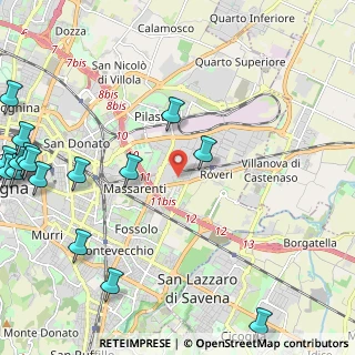 Mappa Via Bartolomeo Provaglia, 40138 Bologna BO, Italia (3.33188)