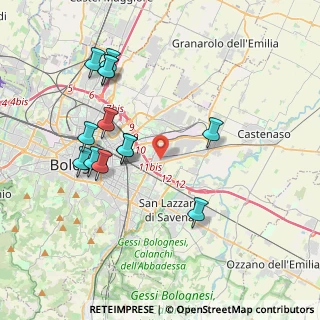 Mappa Via Bartolomeo Provaglia, 40138 Bologna BO, Italia (4.01538)