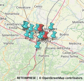 Mappa Via Livio Zambeccari, 40134 Bologna BO, Italia (8.476)