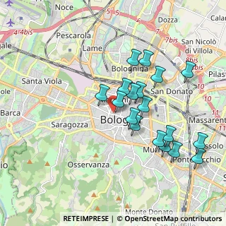 Mappa Via Ugo Bassi, 40122 Bologna BO, Italia (1.78611)