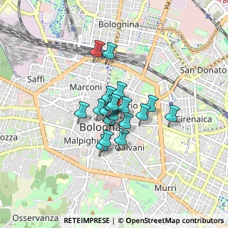 Mappa Via Guglielmo Oberdan, 40126 Bologna BO, Italia (0.495)
