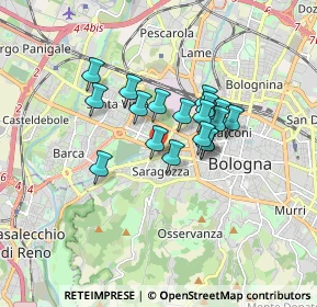 Mappa Via Ettore Bidone, 40134 Bologna BO, Italia (1.22056)