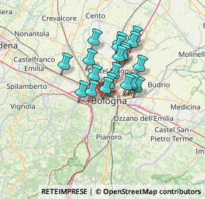 Mappa Via Ettore Bidone, 40134 Bologna BO, Italia (9.81)