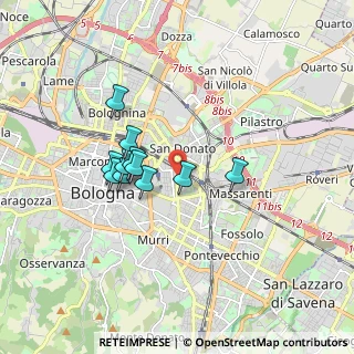 Mappa Dehon, 40138 Bologna BO, Italia (1.38364)