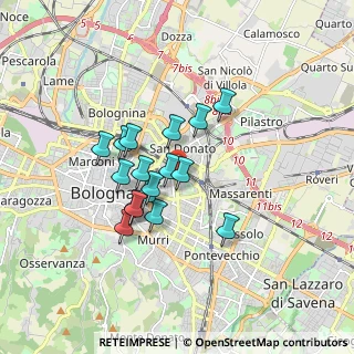 Mappa Dehon, 40138 Bologna BO, Italia (1.35235)
