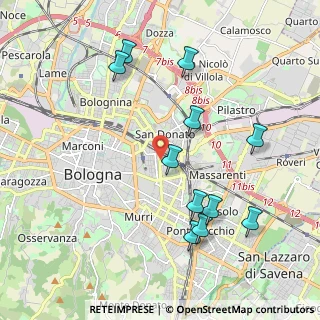 Mappa Dehon, 40138 Bologna BO, Italia (2.16364)