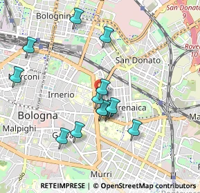 Mappa Via Faustino Malaguti, 40121 Bologna BO, Italia (0.89077)