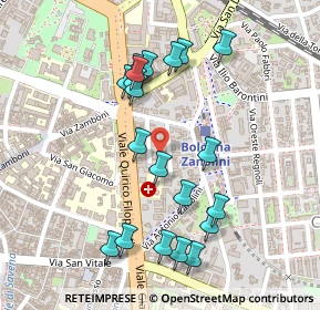 Mappa Via Faustino Malaguti, 40121 Bologna BO, Italia (0.247)