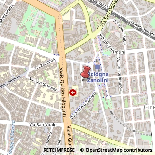 Mappa Via Faustino Malaguti, 40121 Bologna BO, Italia, 40121 Bologna, Bologna (Emilia Romagna)