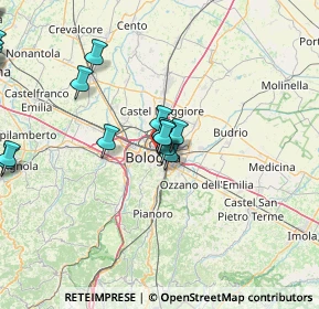 Mappa Via Faustino Malaguti, 40121 Bologna BO, Italia (22.3635)