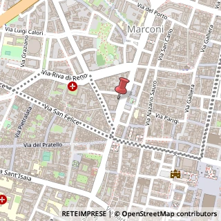 Mappa Via Guglielmo Marconi, 16, 40122 Bologna, Bologna (Emilia Romagna)